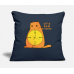 It S Now O'clock Be Present And Stop Overthinking Navy Pillow